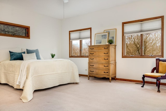 bedroom featuring carpet flooring