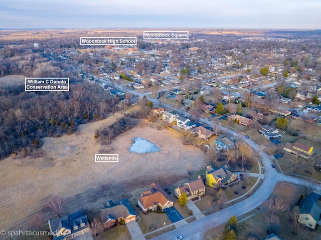 birds eye view of property