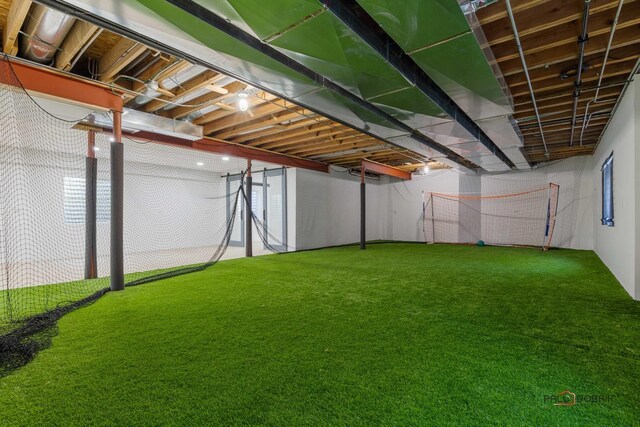 bedroom with dark wood-type flooring, ceiling fan, and vaulted ceiling