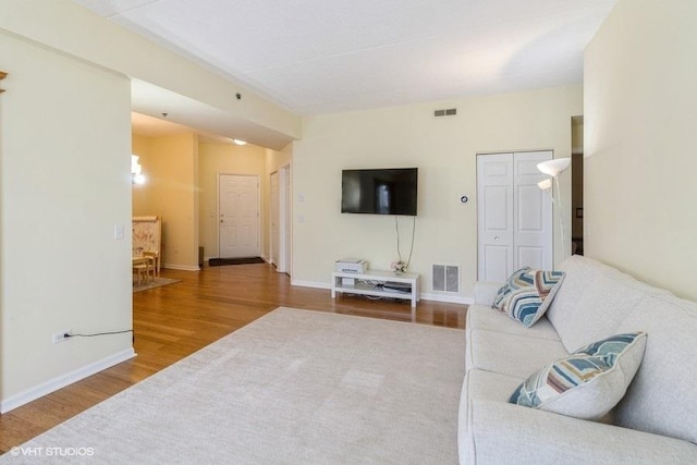 3135 Town Square Dr Unit 106, Rolling Meadows, IL 60008 - living room with wood finished floors and baseboards
