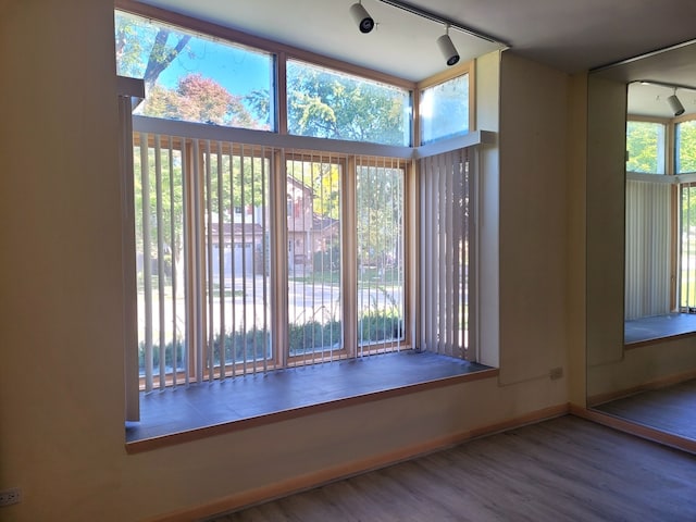 interior space featuring hardwood / wood-style flooring