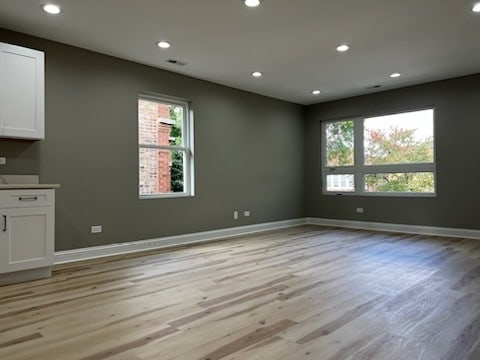 interior space featuring light wood-type flooring