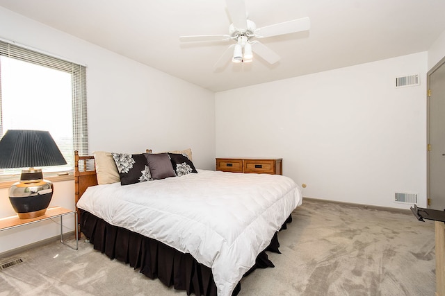 1385 Montgomery Dr, Deerfield, IL 60015 - bedroom with light carpet and ceiling fan