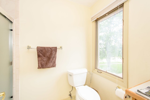 1385 Montgomery Dr, Deerfield, IL 60015 - bathroom with healthy amount of natural light and a shower with door