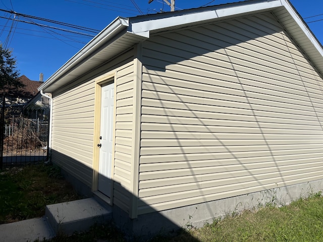 view of outbuilding