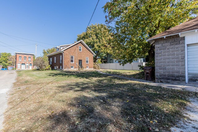 111 E 3rd St, Prophetstown, IL 61277 - view of yard featuring fence