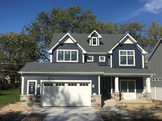 craftsman-style home featuring a porch