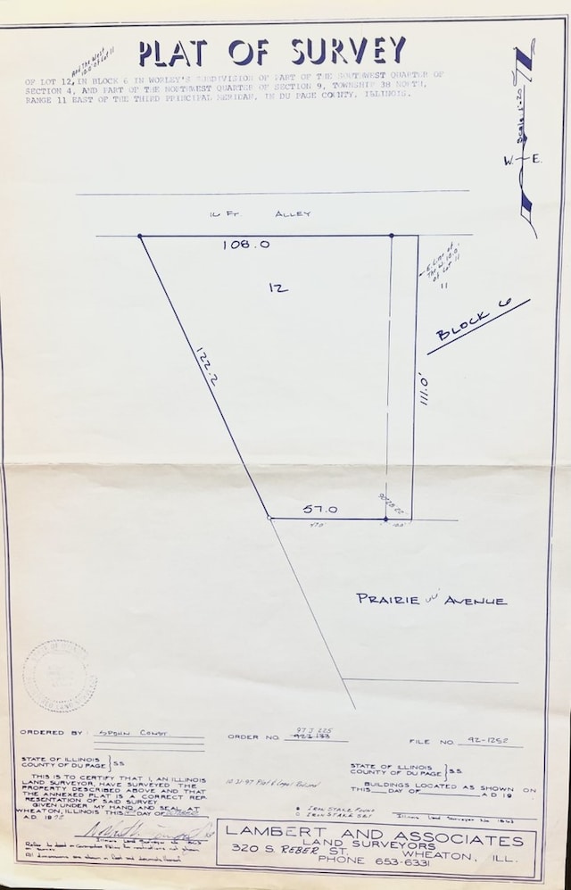 312 Prairie Ave, Downers Grove IL, 60515 land for sale