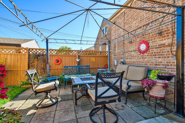 view of patio / terrace with outdoor lounge area