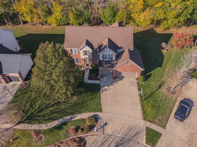 birds eye view of property