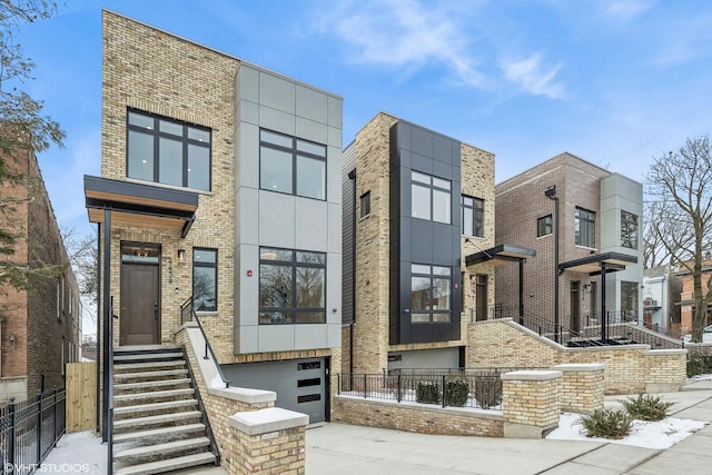 modern home with a garage