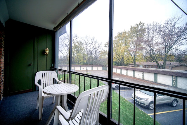 view of sunroom / solarium