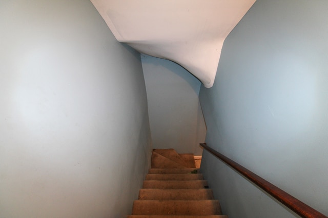 view of stairway