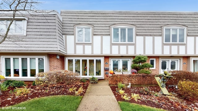 exterior space featuring french doors