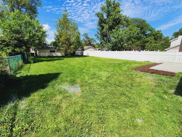 view of yard featuring a patio