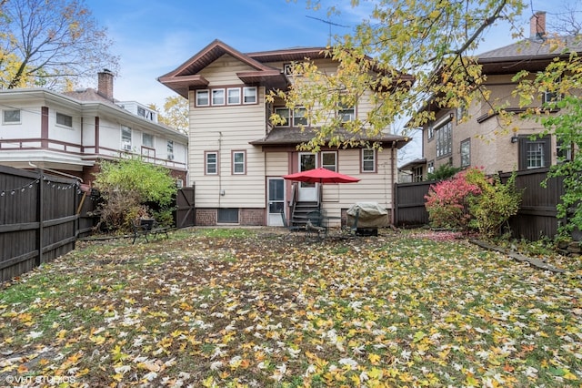 view of rear view of property