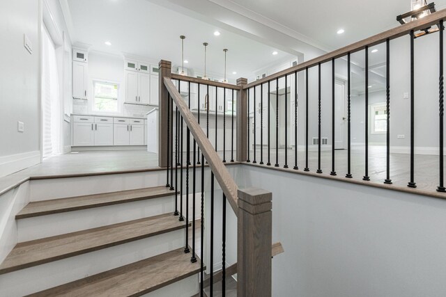 spare room featuring light hardwood / wood-style floors