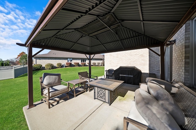 view of patio / terrace featuring area for grilling