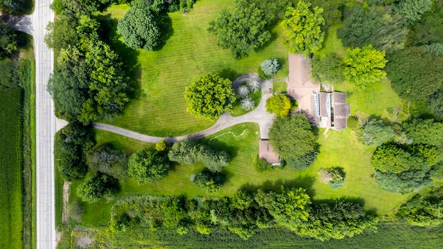 bird's eye view featuring a rural view