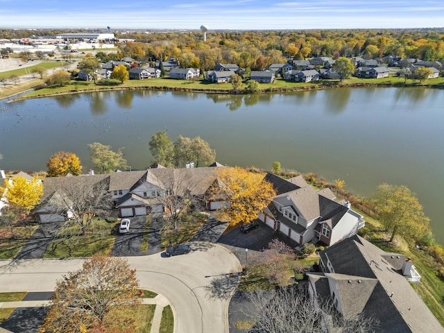 2708 Lake Shore Dr Unit 1, Joliet, IL 60431 - aerial perspective of suburban area featuring a nearby body of water