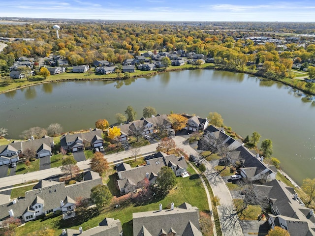 2708 Lake Shore Dr Unit 1, Joliet, IL 60431 - aerial view of property's location with nearby suburban area and a nearby body of water