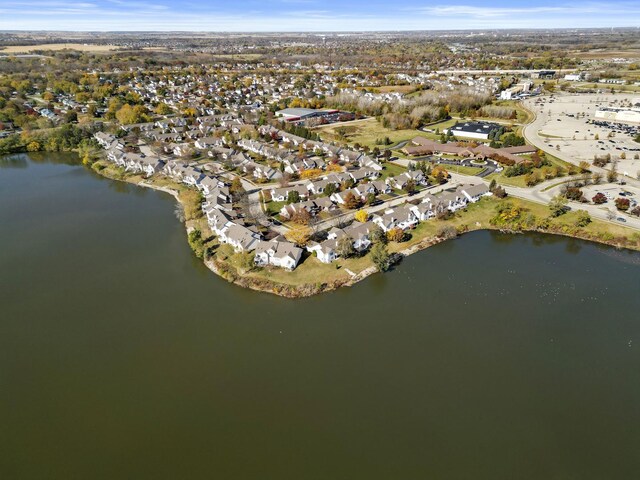 2708 Lake Shore Dr Unit 1, Joliet, IL 60431 - aerial view of property and surrounding area featuring a nearby body of water and nearby suburban area
