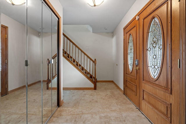 view of entrance foyer