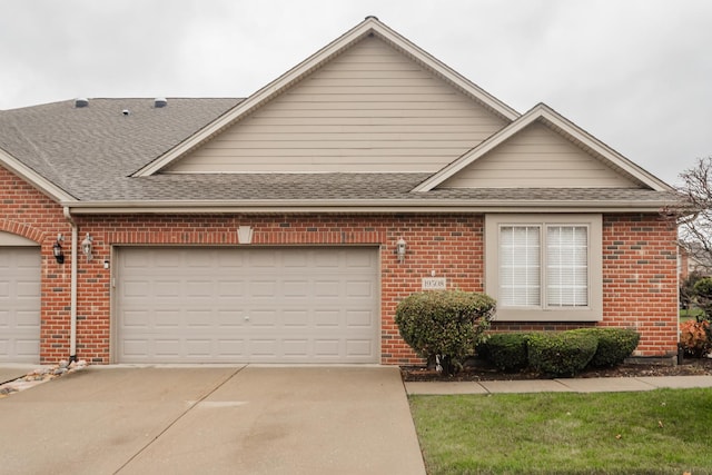 view of front of home featuring a garage