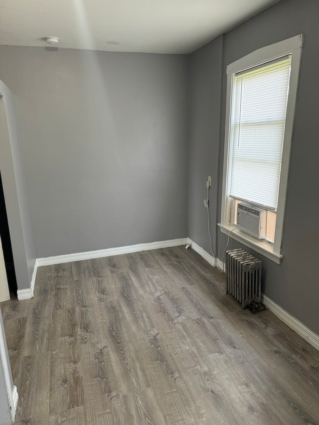 interior space with wooden walls