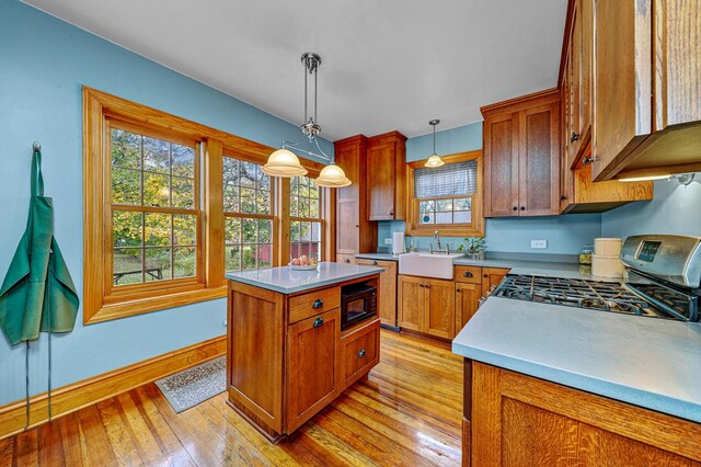 bedroom featuring hardwood / wood-style flooring and multiple windows