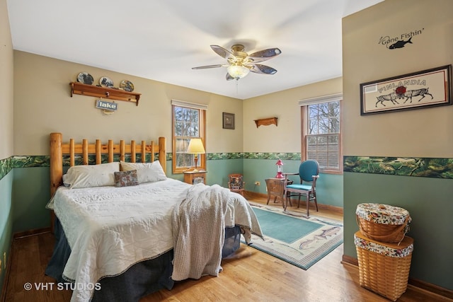 2418 Bennington Ln, Mchenry, IL 60050 - bedroom featuring wood finished floors and ceiling fan