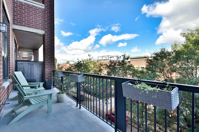 view of balcony