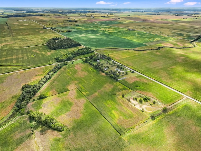 drone / aerial view featuring a rural view