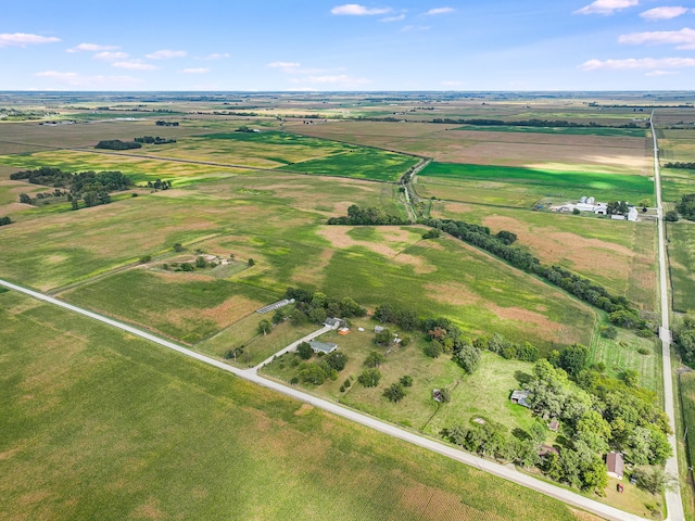 drone / aerial view featuring a rural view