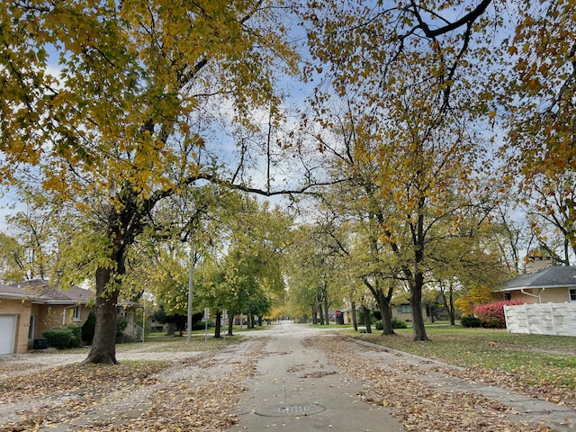 view of road