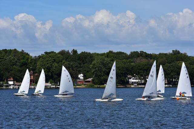 view of home's community featuring a water view