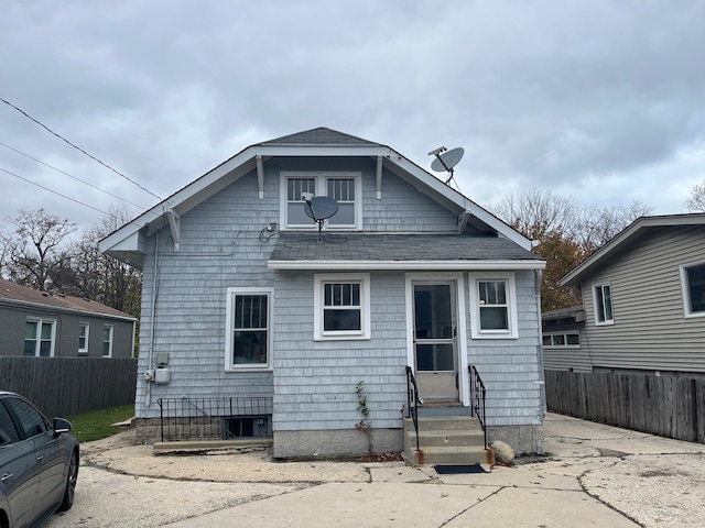 view of rear view of property