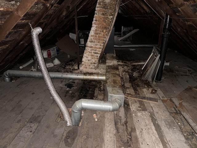 view of attic