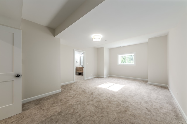 view of carpeted empty room