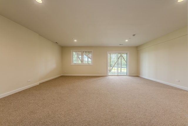 view of carpeted empty room