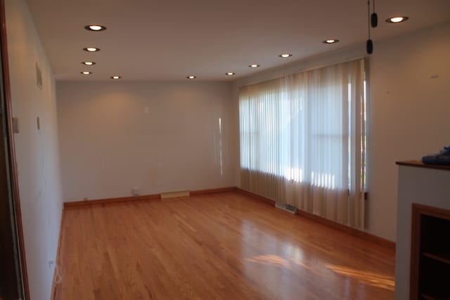 interior space featuring light wood-type flooring