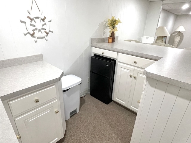 bathroom featuring wooden walls