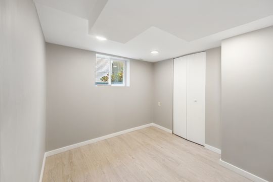 interior space with light hardwood / wood-style floors