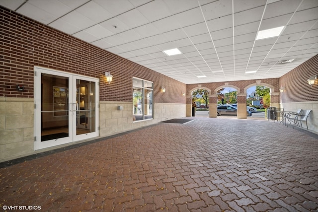 view of patio / terrace featuring french doors