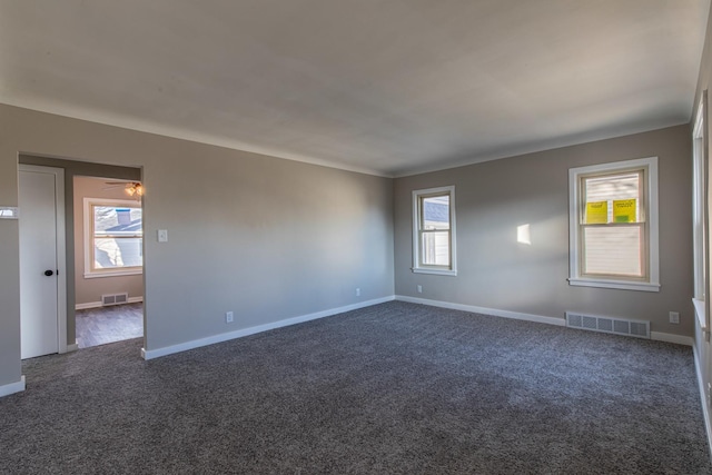 view of carpeted empty room