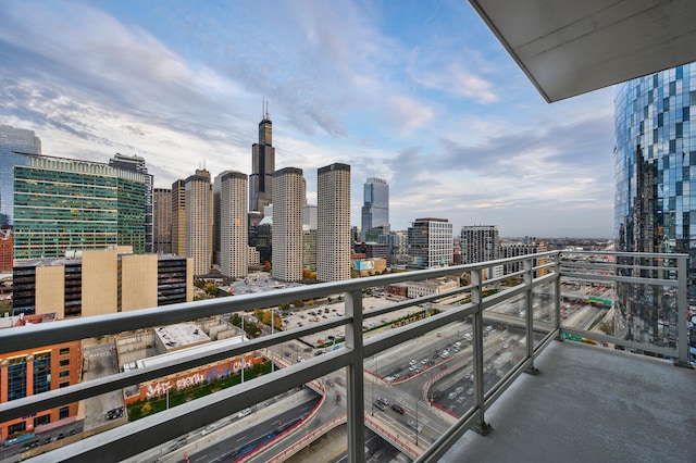 view of balcony