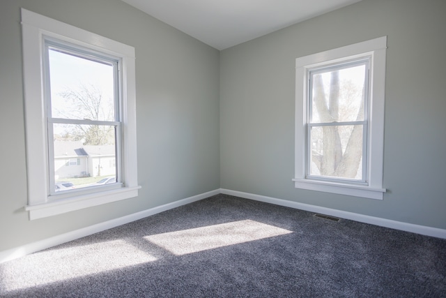 spare room featuring carpet floors