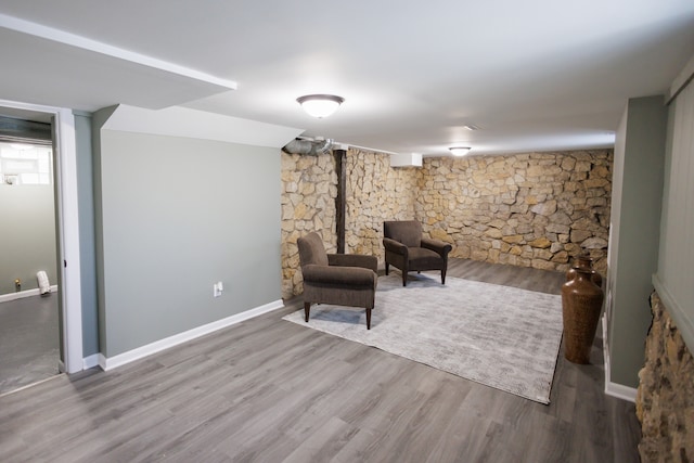 unfurnished room featuring hardwood / wood-style floors