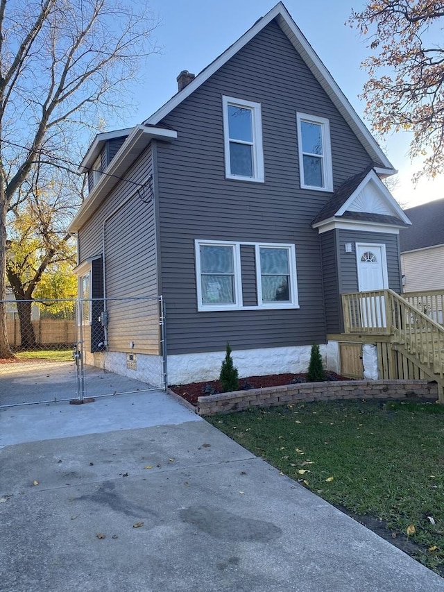 view of front of home