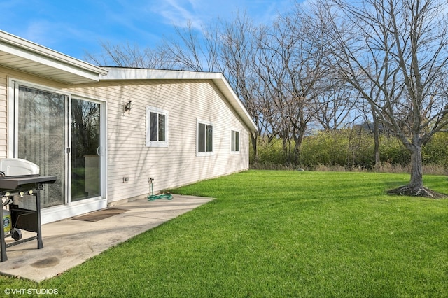 view of yard featuring a patio area